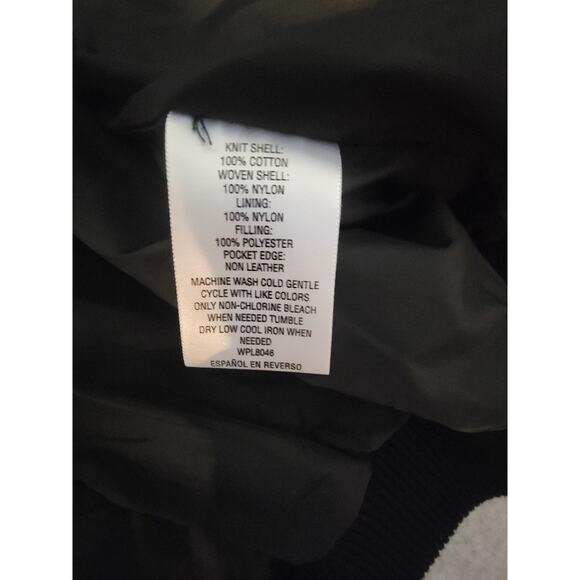 INC International Concepts Jacket Men's Bomber XL Mock Neck Black Y2k Preppy - Picture 12 of 14